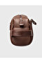 Shaving and Makeup Travel Bag Unisex |   1018 Brown Vegan Leather - 6