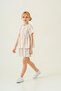 Collar Detailed Girl's Suit 3825 - 4