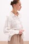 Embroidery Detailed Viscose Shirt - Beige - 6