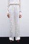 بنطلون جاكار ساتان - إكرو - 6