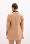 Button Detailed Long Jacket - Camel - 7