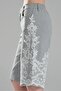 Women's Lace Appliqued Design Bermuda Shorts - 6