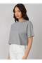 Women's Relaxed Cut Crew Neck Crop T-Shirt