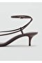Thin Band Heel Sandals - 4