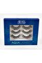 Aqua False Strip Lashes 341, Water Activated Faux Lashes, Reusable, No Lash Glue Required, 3 Pairs - 3