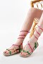 1001-1001 Multi Ankle Lace Women's Sandals - 2