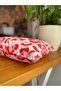 Leopard Patterned Pink - Red Themed Suede Double Sided Decorative Throw Pillow Cover - 30X50Cm - 3