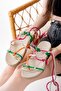 1001-1001 Multi Ankle Lace Women's Sandals - 3