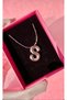 Tarnish Free Steel Balloon S Letter Necklace No Tarnish Guaranteed Knot Heart Necklace Steel Balloon Letter Necklace - 2