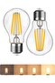 2 Pack E27 0-100% Smooth Dimmable LED Edison Bulbs, 2700K Warm White, 8W