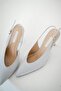 Rico Heeled Satin Evening Dress Shoes Silver - 4
