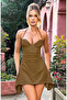 Mini Evening Dress with Low-Cut Chest
