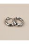 Alara Hoop Steel Earrings