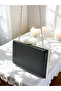 New Model Black Color Shiny Patterned Chain Strap Handle Women's Evening Dress Bag Wedding Engagement Graduation - 5