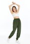 Women's Baggy Parachute Fabric 3-Pocket Sweatpants with Hidden Zipper and Elastic Legs - 4