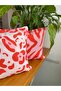 Leopard - Zebra Stripe Patterned Pink - Red Suede Double Sided Rectangular Set of 2 Throw Pillow Covers - 2