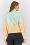 Women Sports Fit Gloaming AQP Full Zip Jacket, Mint and Orange - 3
