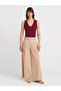 21080 V-Neck Sleeveless Ball-Open Burgundy - 4