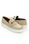 Nox Genuine Leather Handmade Men's Beige Loafer Shoes - 7
