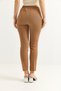 Elastic Waist Short Leg Double Crepe Trousers Camel - 3