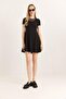 Trend Mini Flared Dress Black