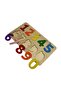 Parla Felt Covered Number Puzzle, Wooden Insert-And-Remove Puzzle, Colorful Educational Puzzle, Number Learning - 4