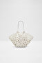 Jacinta - Women's Faux Leather White Top Zipper Medium Size Bag