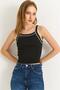 Halter Neck Knitwear Blouse Black - 5