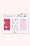 Girl's Cherry Patterned Pink 3-Piece Boxer Set - 2