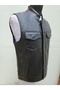 Genuine Leather Biker Style Leather Vest Mt
