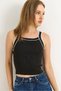 Halter Neck Knitwear Blouse Black - 2