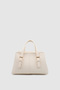Yenvi Belt Detailed Cross Strap Hand and Arm Bag Cream