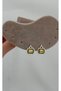 Brand Model Gold Yellow Baguette Stone Earrings - 2