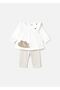 Baby Girl Long Sleeve 4-Piece Set White 1760 - 2