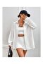 Oversize Wrinkled Fabric Woven Casual Shirt Women