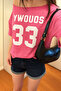 Women's Boat Neck Oywouos Printed Oversize 100% Cotton T-Shirt - 2