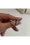 Brand Model Gold Yellow Baguette Stone Earrings - 3