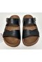 Leather Look Anatomic Sole Adjustable Women's Home and Street Slippers - 4