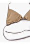 Thin Strap Shiny Triangle Bikini Top - 3