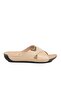 Beige Faux Leather Women's Slippers Bento 16.043 Z - 3