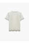 Short Sleeve Cotton Regular Fit Stitching Detail Crew Neck Printed Licensed Yale T-Shirt - 4