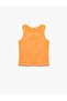Sleeveless Print Detailed Crew Neck Cotton Undershirt - 2