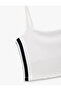 Slim Fit Crop Sports Tank Top with Strap Stripe Print - 5