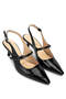 Women's Genuine Leather Black Patent Leather High Heels - 2