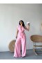 Women's Belted Vest Palazzo Pants Suit - 5