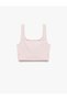 Square Neck Corset Detailed Sleeveless Slim Fit Crop Blouse - 2