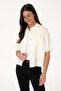 Women's Cream Knitted Shirt 50299843-Vr071 - 3