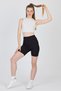 Black Ribbed Biker Shorts Leggings 3005 - 7