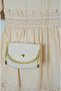 Beige Color Lace Detailed and Bagged Linen Textured Girl's Dress (Age 5-8) - 5