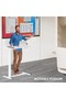 FLEXISPOT Mobile Standing Desk with Wheels, Height Adjustable with Rolling Sit Stand Desk - White - 8